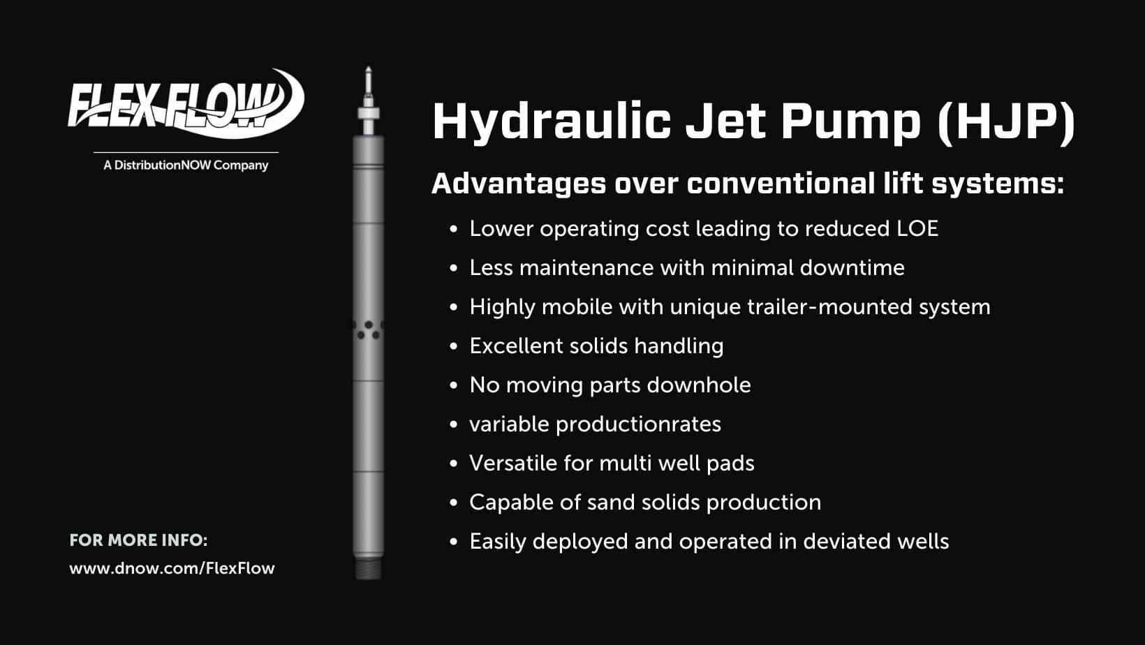 Flex Flow HJP Hydraulic Jet Pump Solution for Oil & Gas Wells